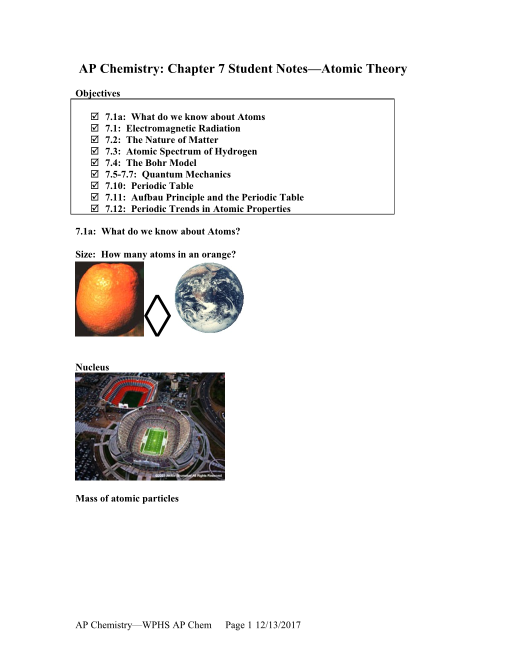 AP Chemistry: Chapter 5-6 Student Notes