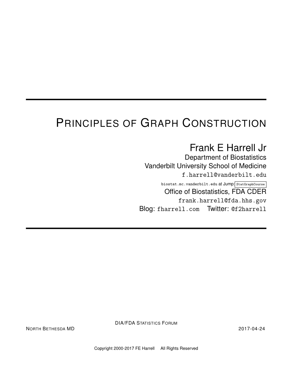 Principles of Graph Construction