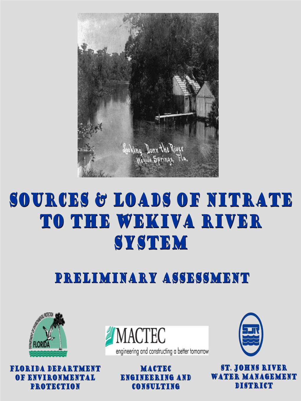 Sources & Loads of Nitrate to the Wekiva River System