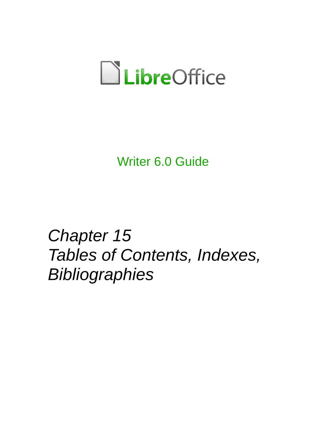 Chapter 15 Tables of Contents, Indexes, Bibliographies Copyright