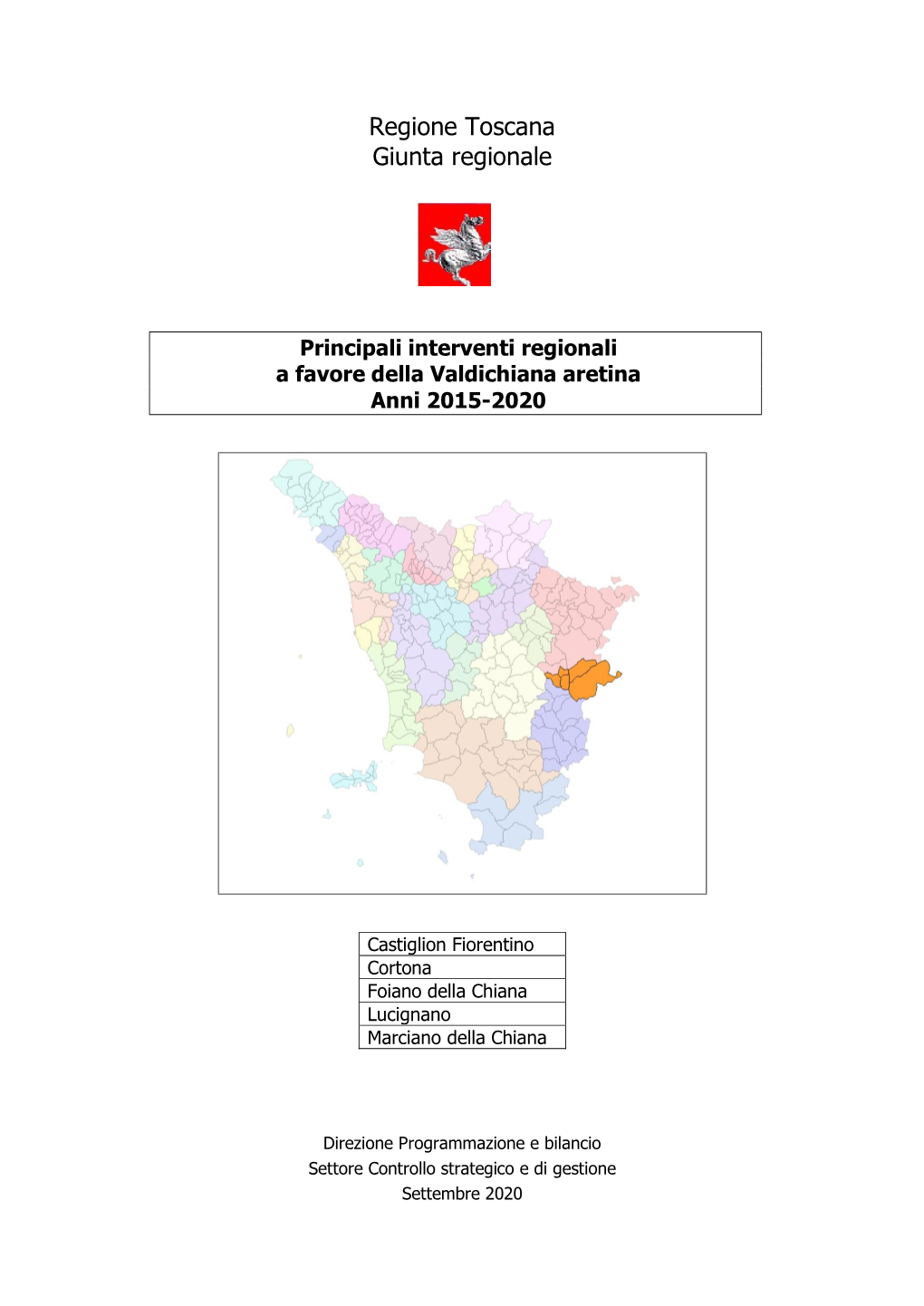 Regione Toscana Giunta Regionale