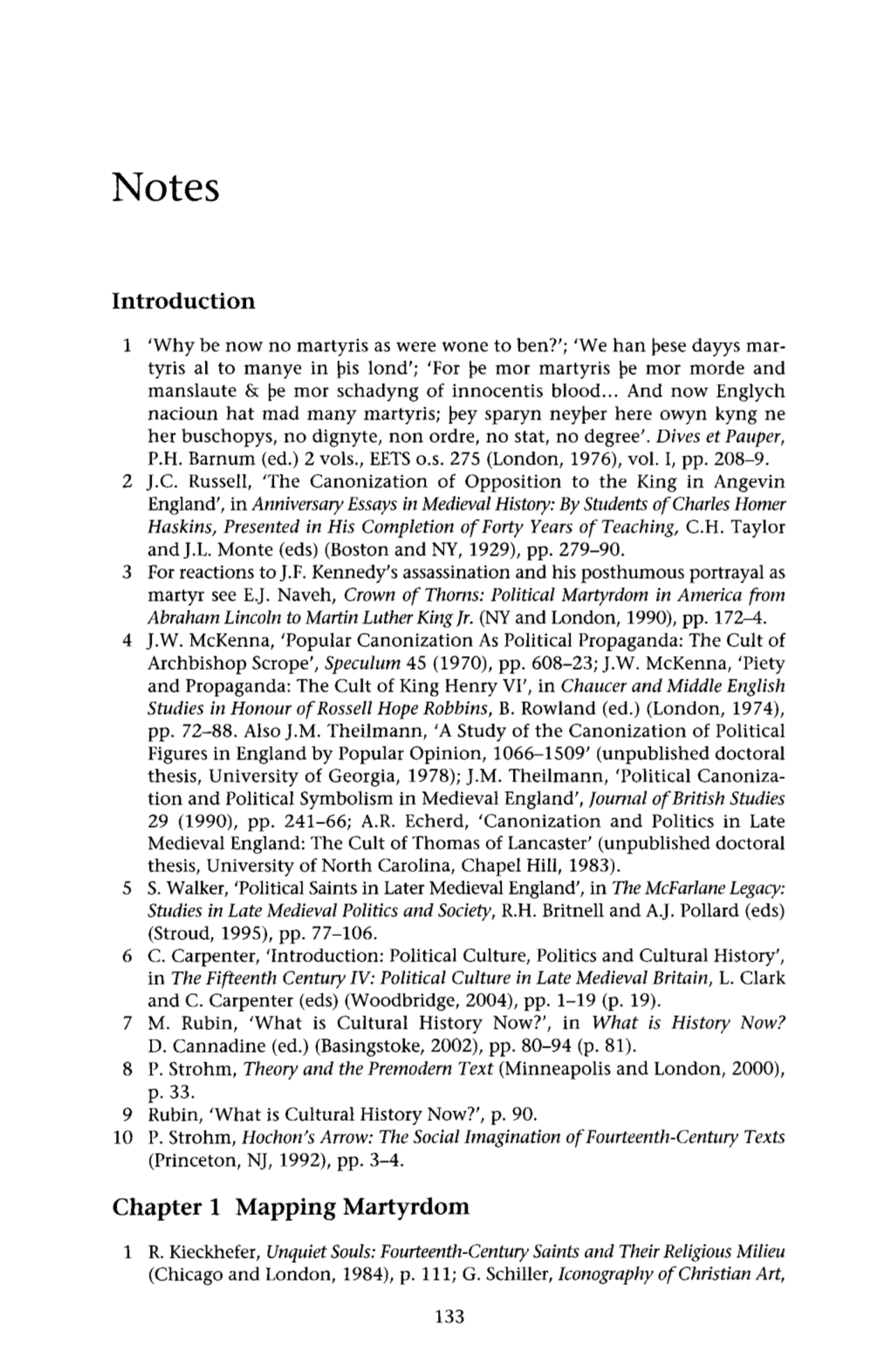 Introduction Chapter 1 Mapping Martyrdom