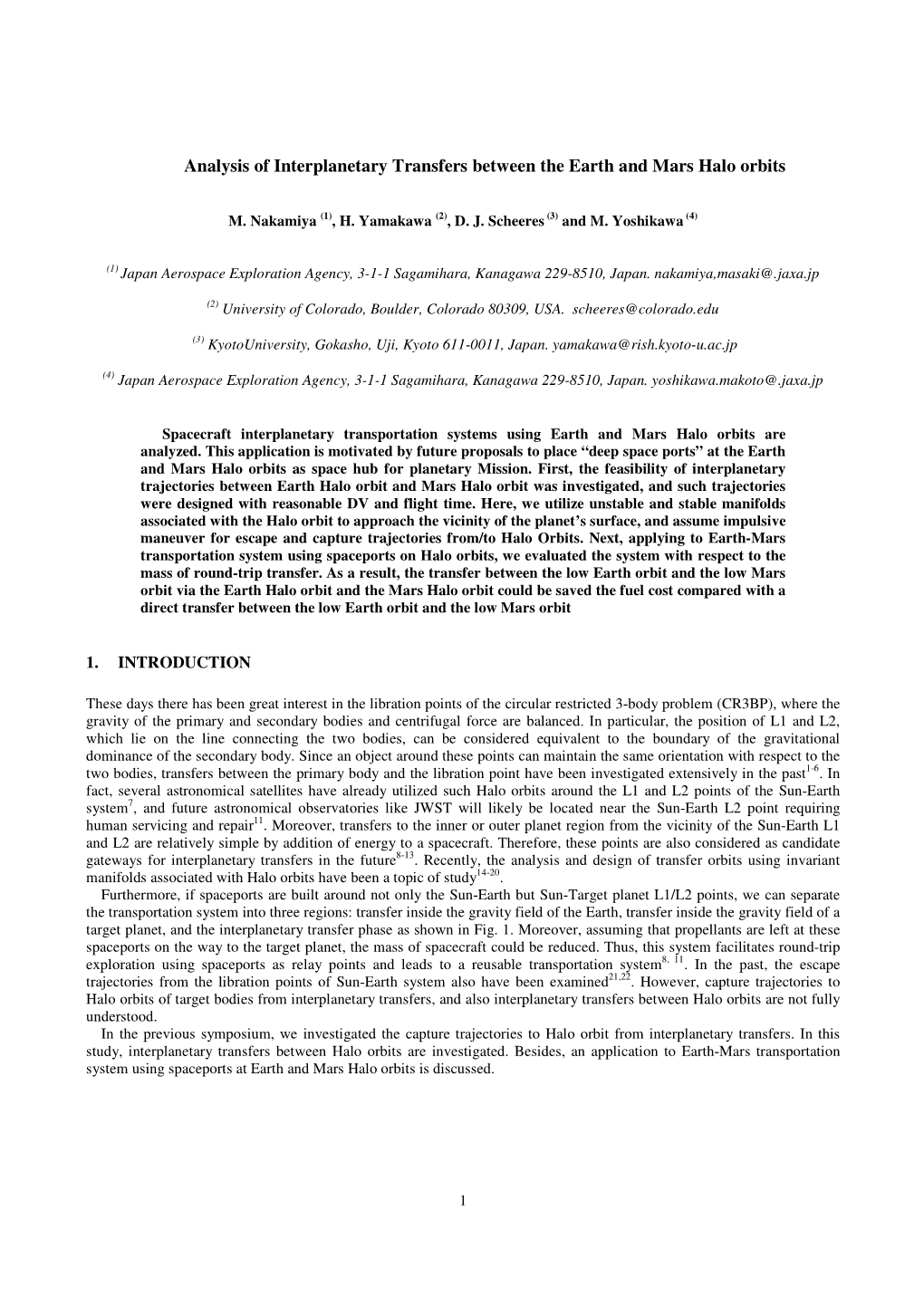 Analysis of Interplanetary Transfers Between the Earth and Mars Halo Orbits