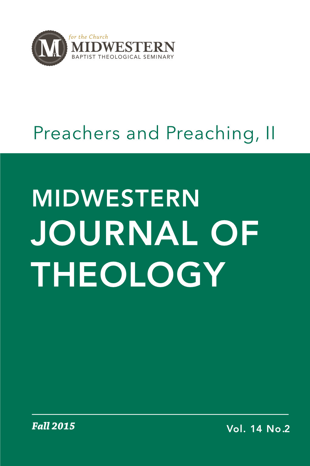 JOURNAL of THEOLOGY 42- 14.2 Fall