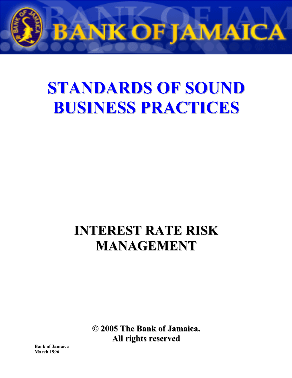 Interest Rate Risk Management Page 2