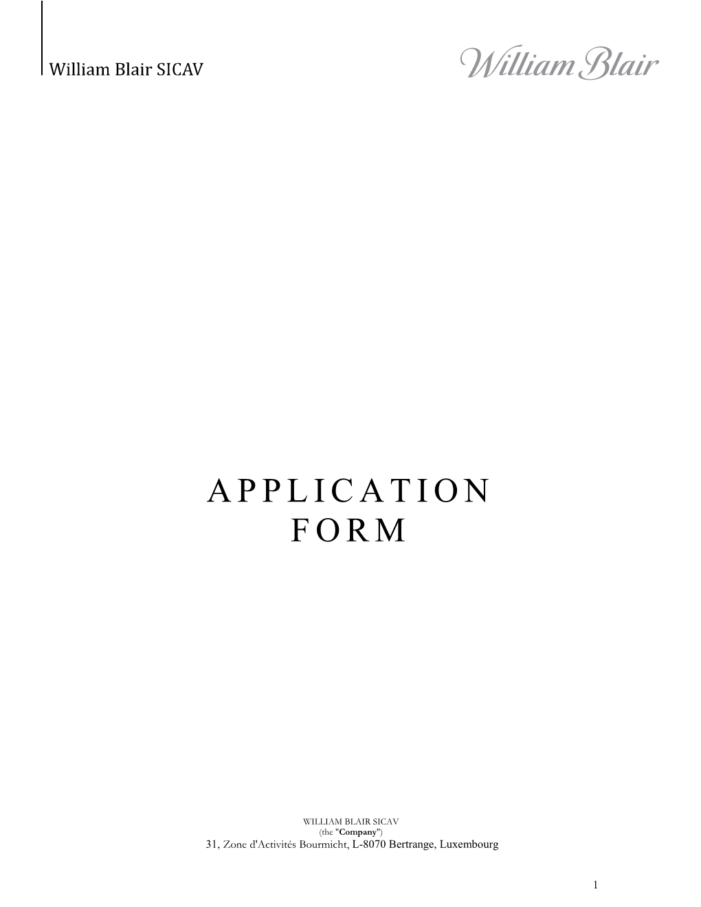 Application Form