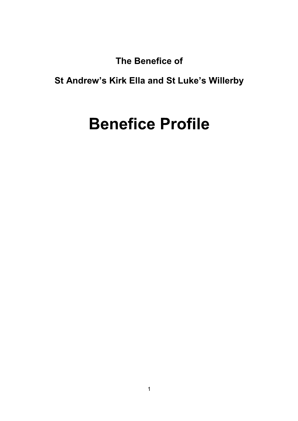 The Benefice of St Andrew's Kirk Ella and St Luke's Willerby