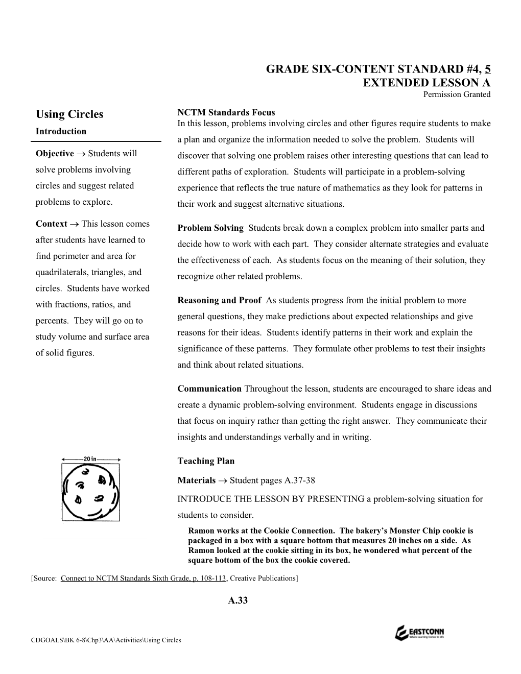 Grade Six-Content Standard #4, 5