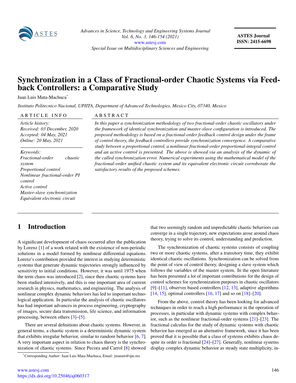 Synchronization in a Class of Fractional-Order Chaotic Systems