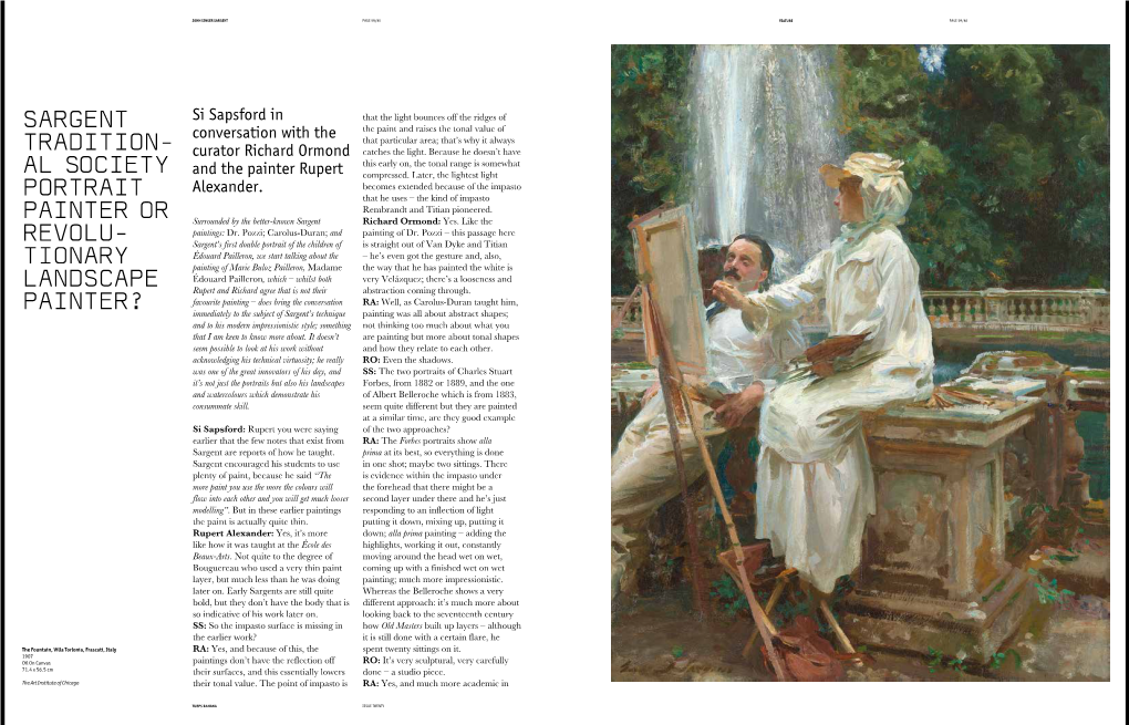 Sargent Tradition- Al Society Portrait Painter Or Revolu