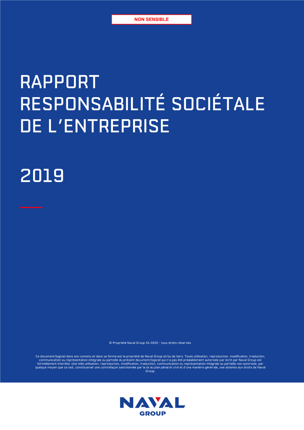 Rapport Responsabilité Sociétale De L'entreprise 2019