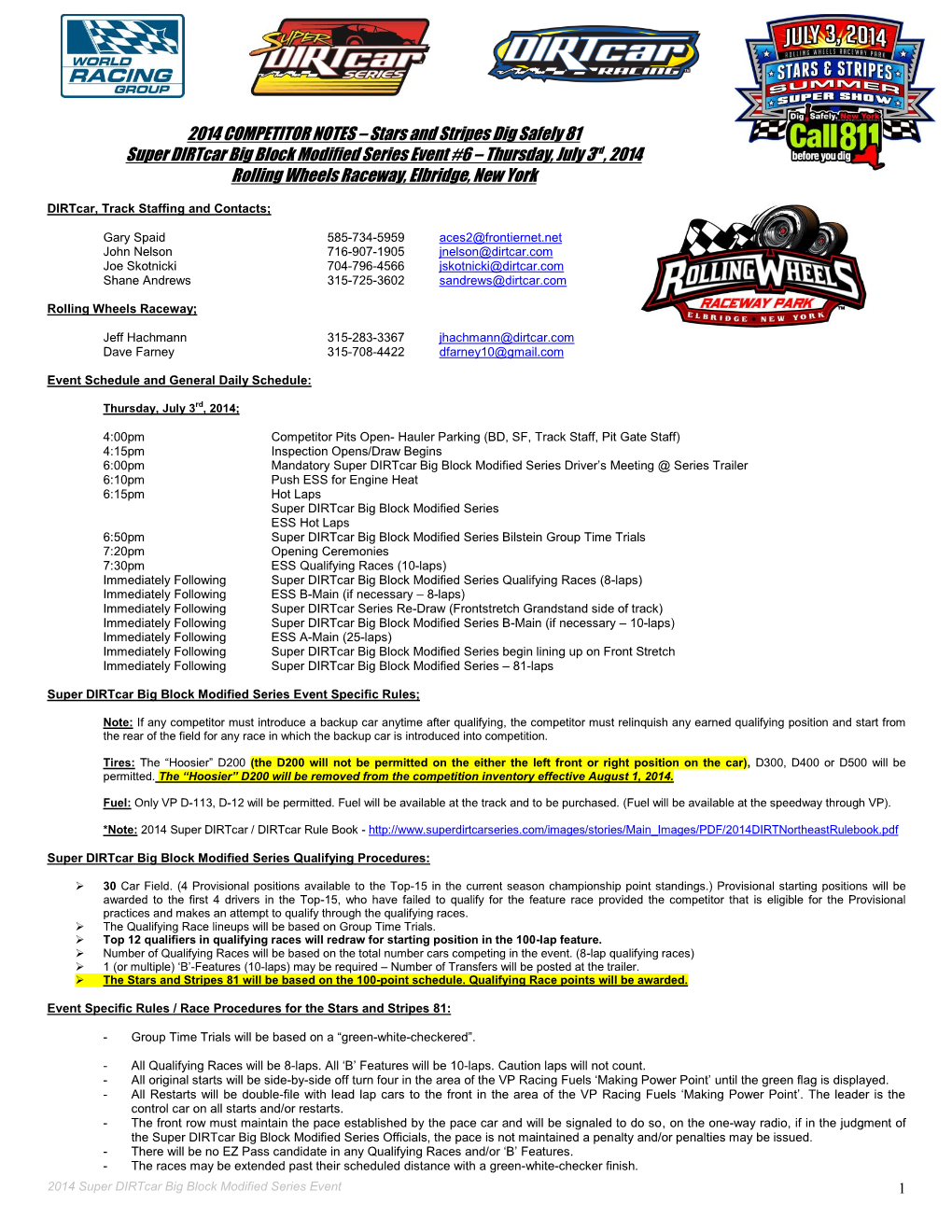 ADVANCE AUTO PARTS SUPER Dirtcar SERIES