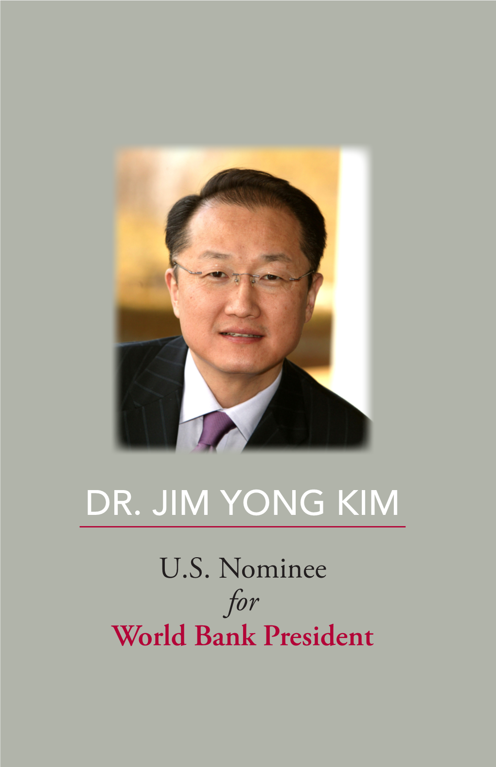 Dr. Jim Yong Kim