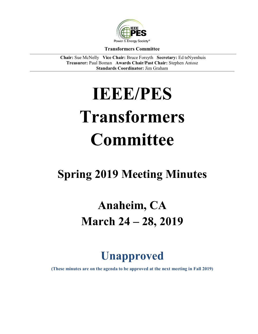 IEEE/PES Transformers Committee