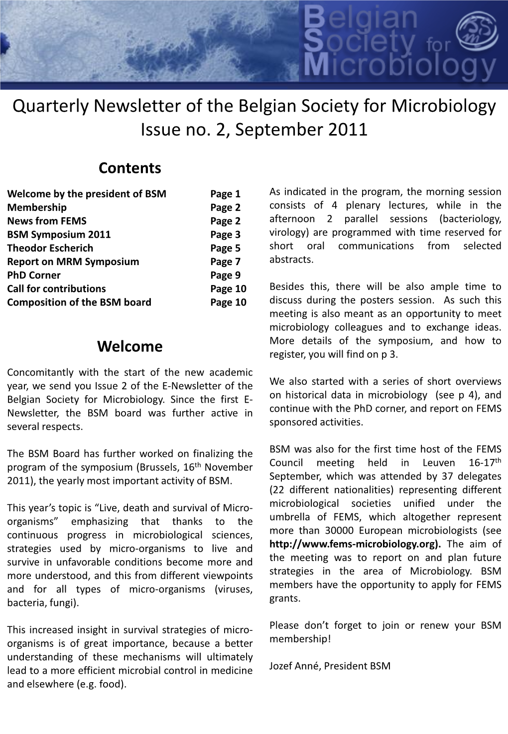 Issue 2, September 2011
