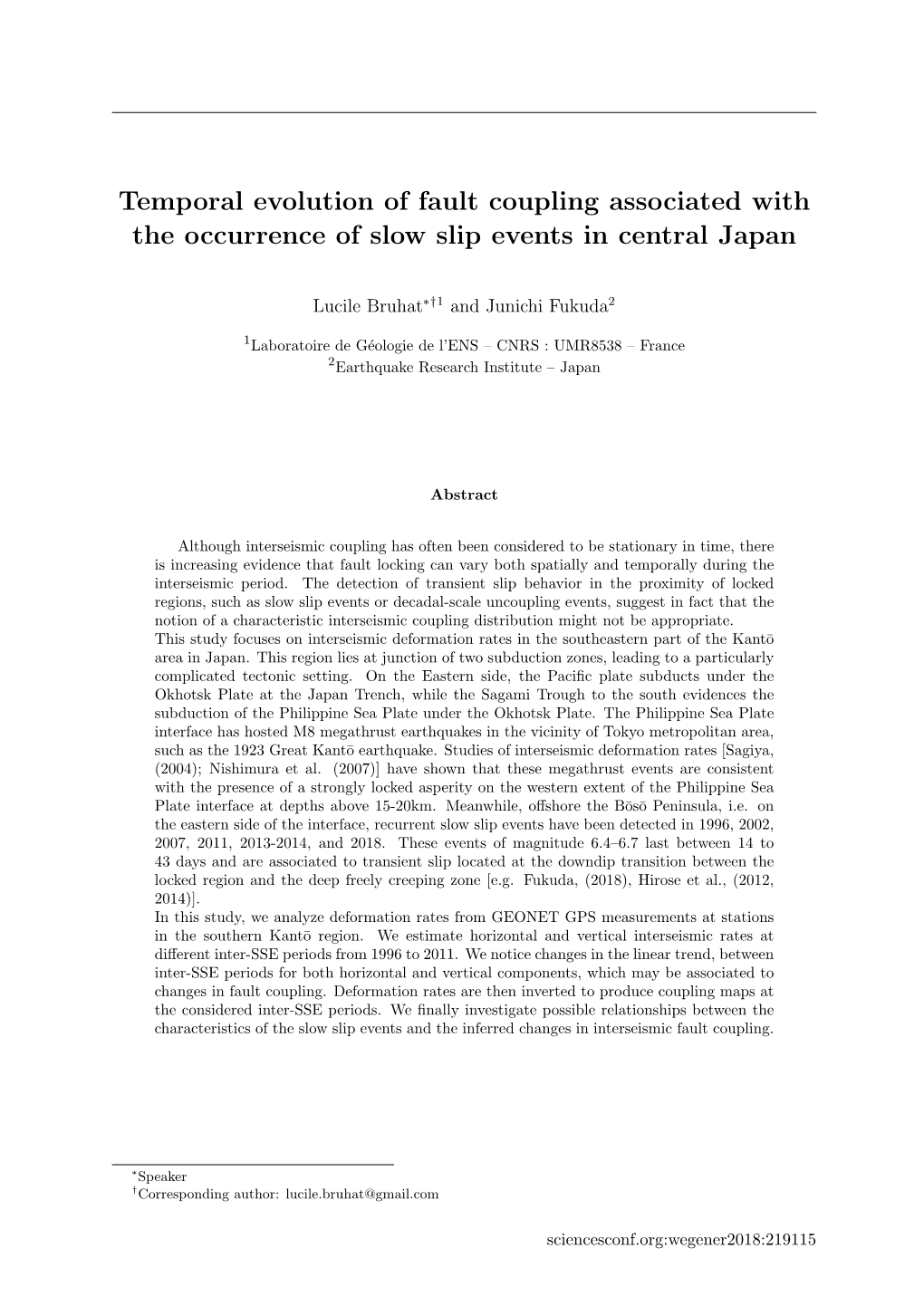 Temporal Evolution of Fault Coupling Associated with the Occurrence of Slow Slip Events in Central Japan