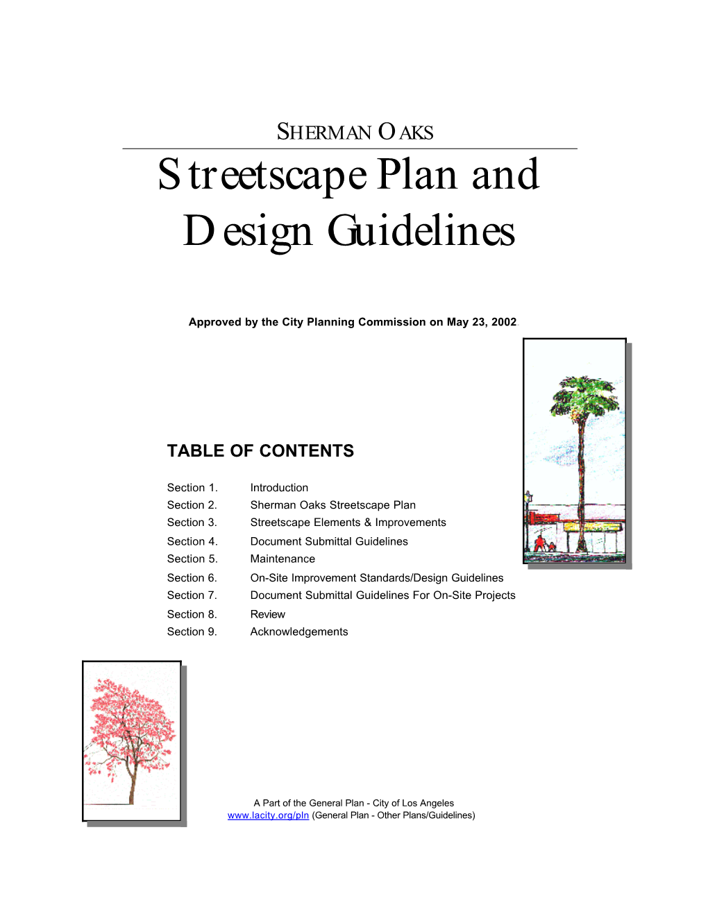 Streetscape Plan and Design Guidelines