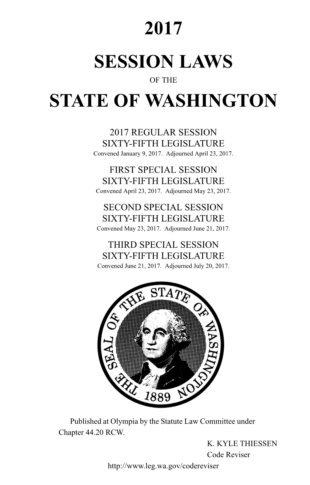 2017 Session Laws of the State of Washington