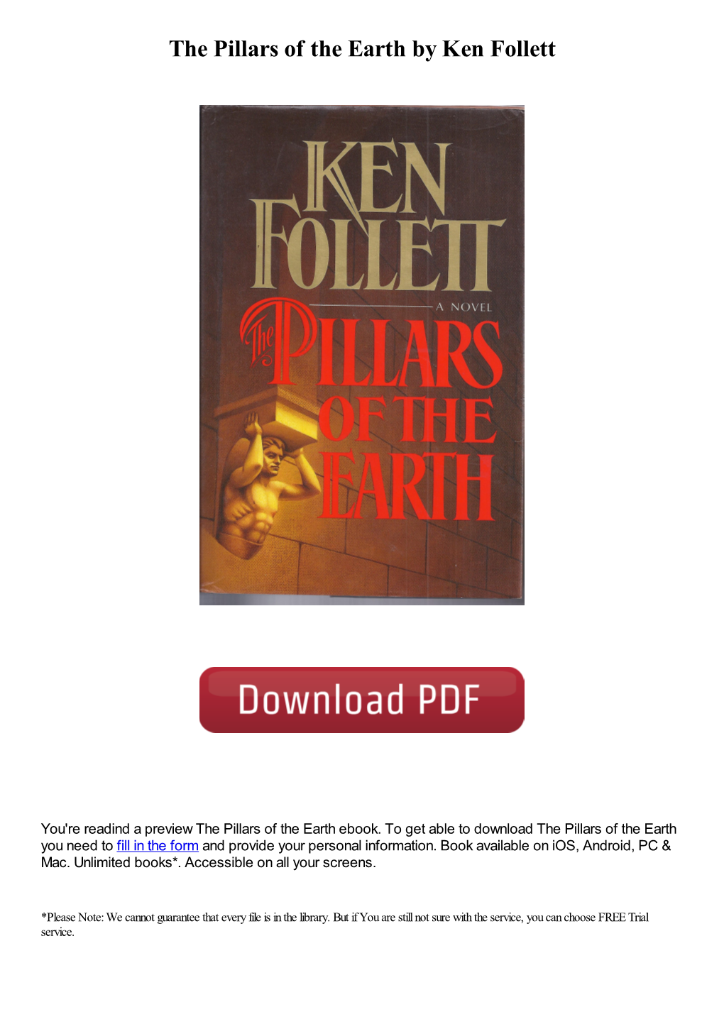 The Pillars of the Earth by Ken Follett