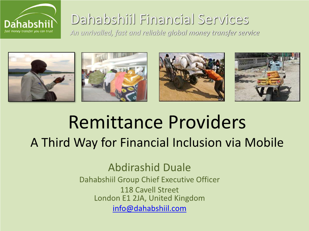 A Third Way for Financial Inclusion Via Mobile