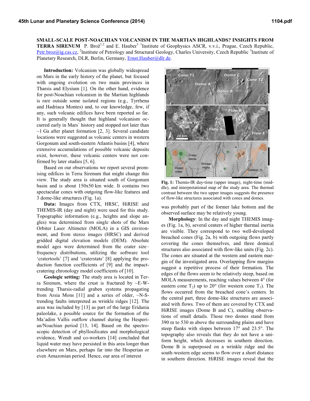 Small-Scale Post-Noachian Volcanism in the Martian Highlands? Insights from Terra Sirenum P