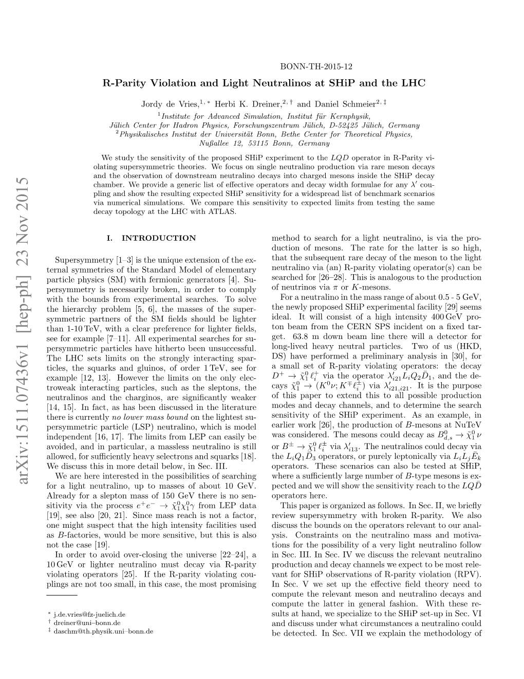 R-Parity Violation and Light Neutralinos at Ship and the LHC