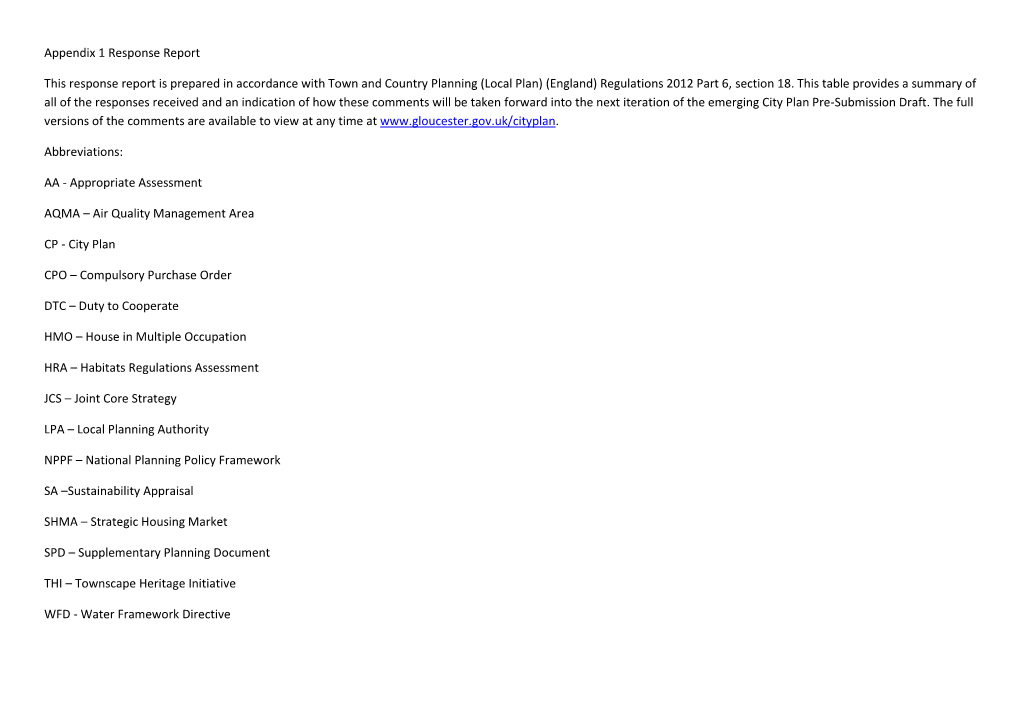 Local Plan) (England) Regulations 2012 Part 6, Section 18