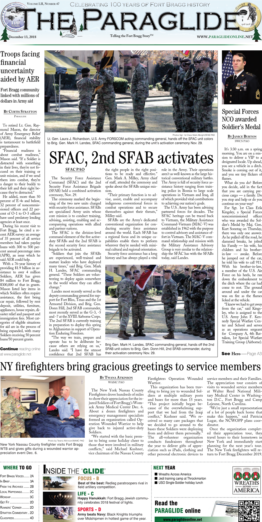 SFAC, 2Nd SFAB Activates Designated Locale