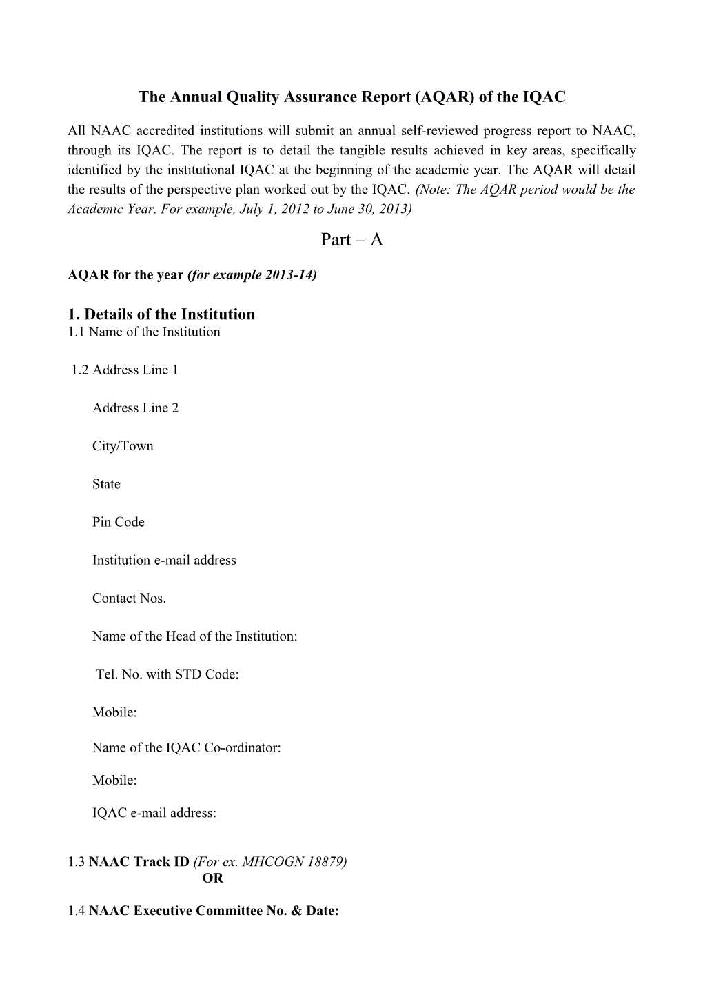 The Annual Quality Assurance Report (AQAR) of the IQAC s5