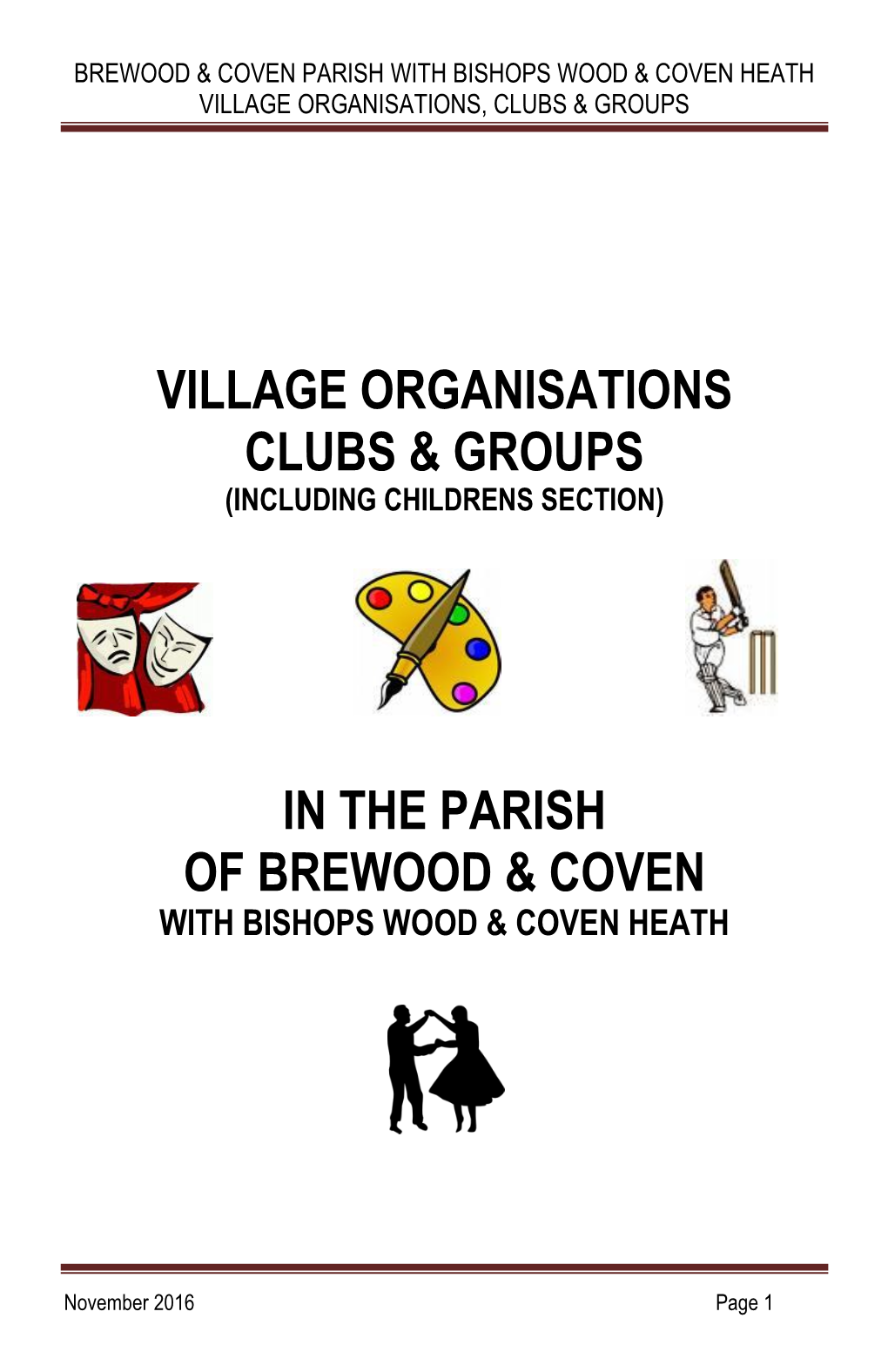 Brewood & Coven Parish with Bishops Wood & Coven Heath Village Organisations, Clubs & Groups