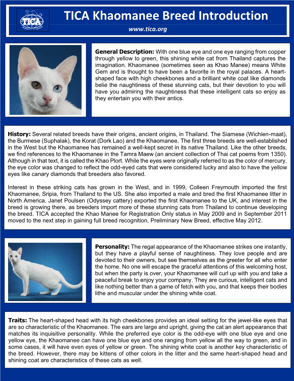 Printable Breed Introduction