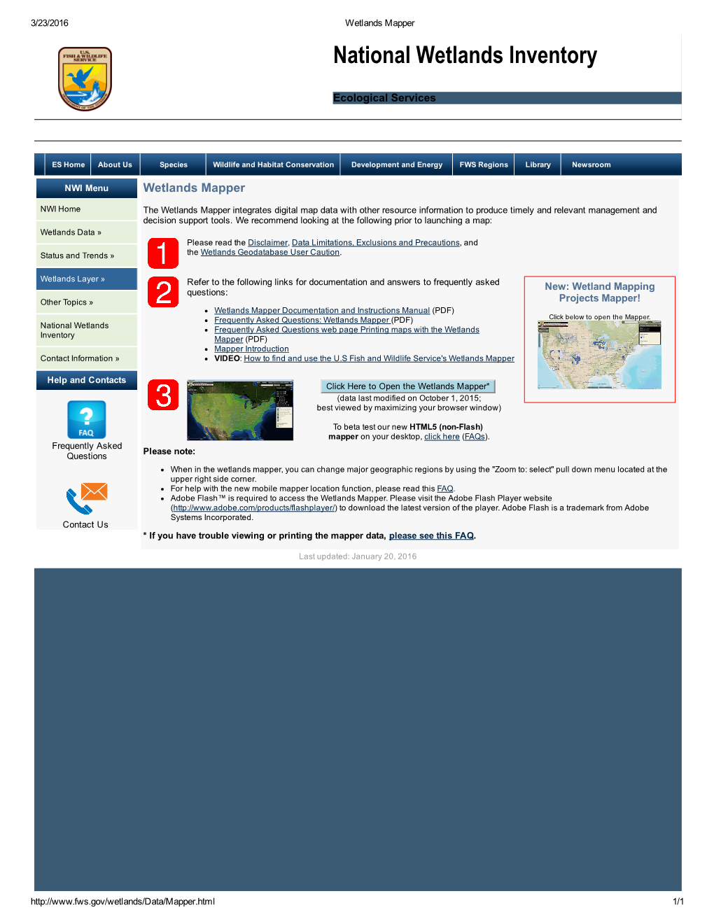 National Wetlands Inventory