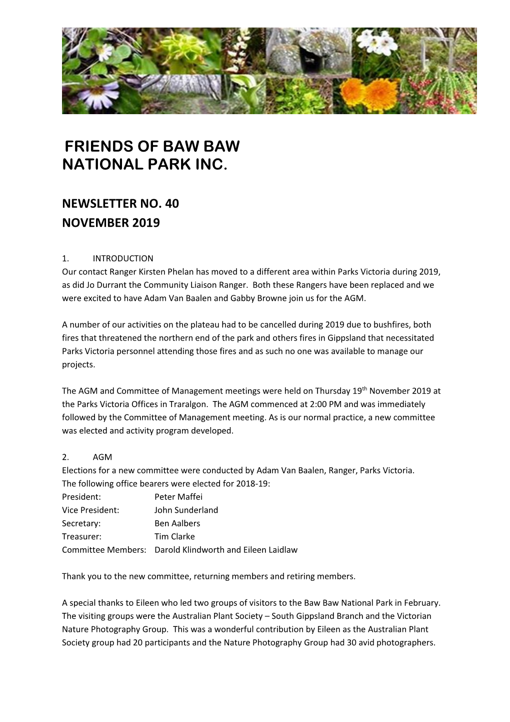 Friends of Baw Baw National Park Inc