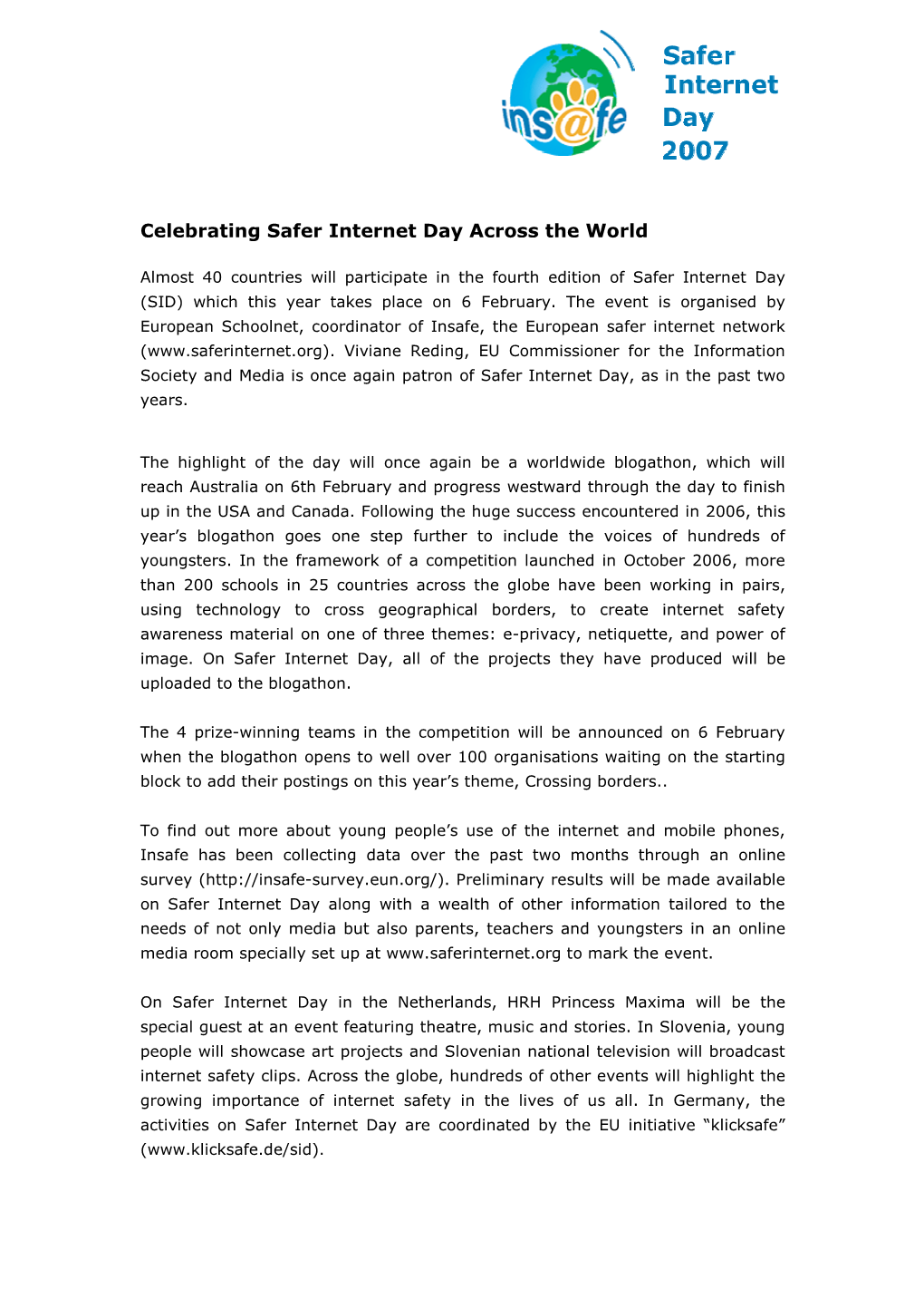 Celebrating Safer Internet Day Across the World