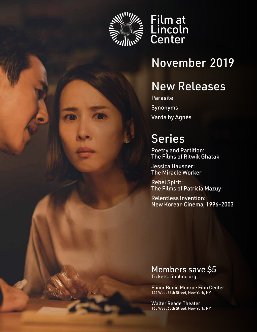 Film at Lincoln Center New Releases Series November 2019