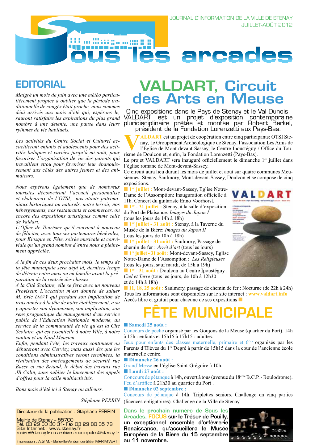 VALDART, Circuit Des Arts En Meuse FÊTE MUNICIPALE