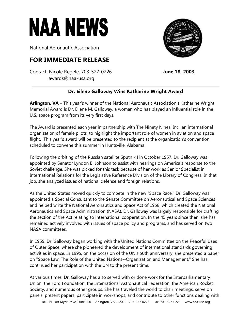 Press Release