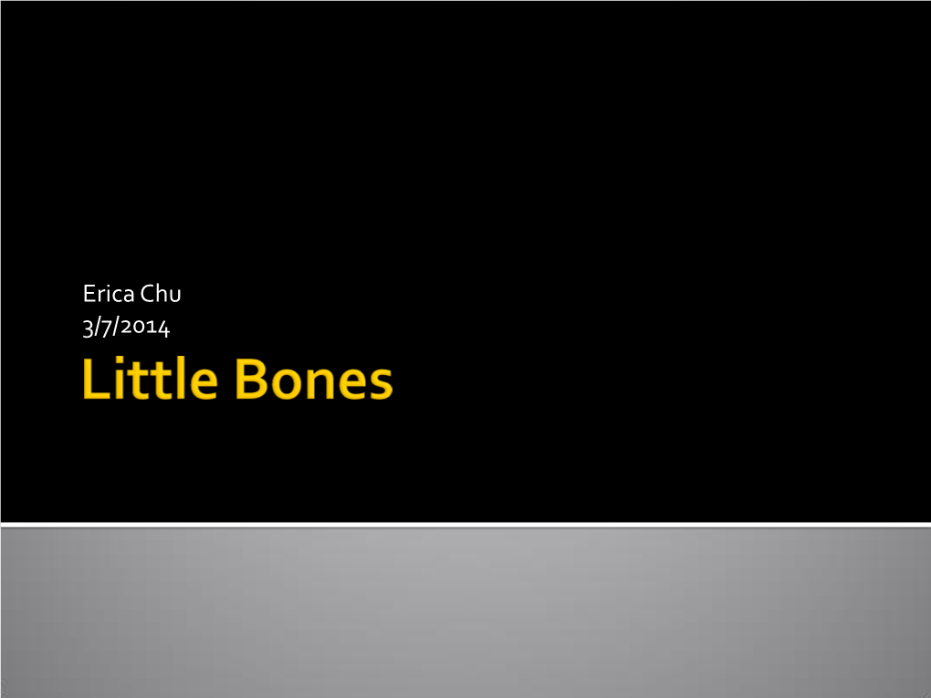 Little Bones the Sesamoids