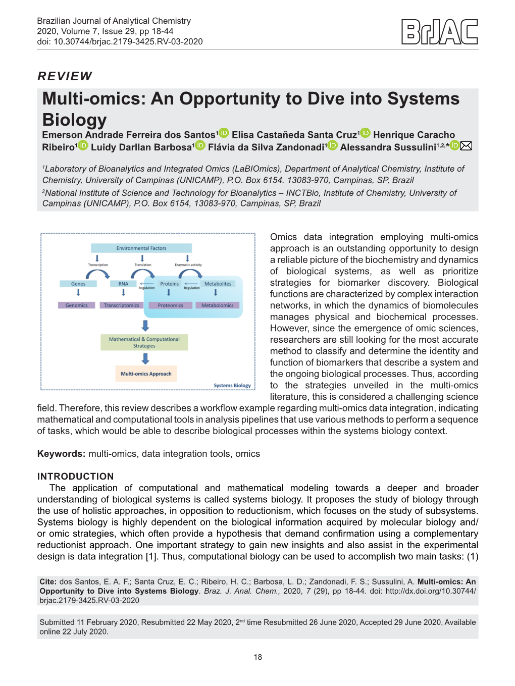 Multi-Omics: an Opportunity to Dive Into Systems Biology