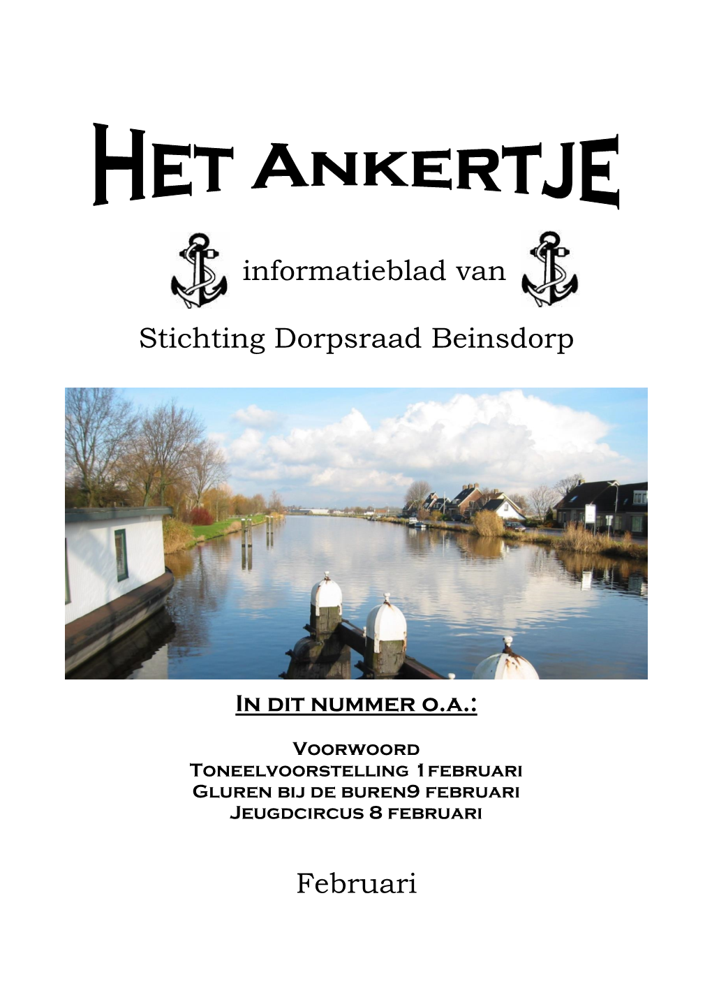 Informatieblad Van Stichting Dorpsraad Beinsdorp Februari