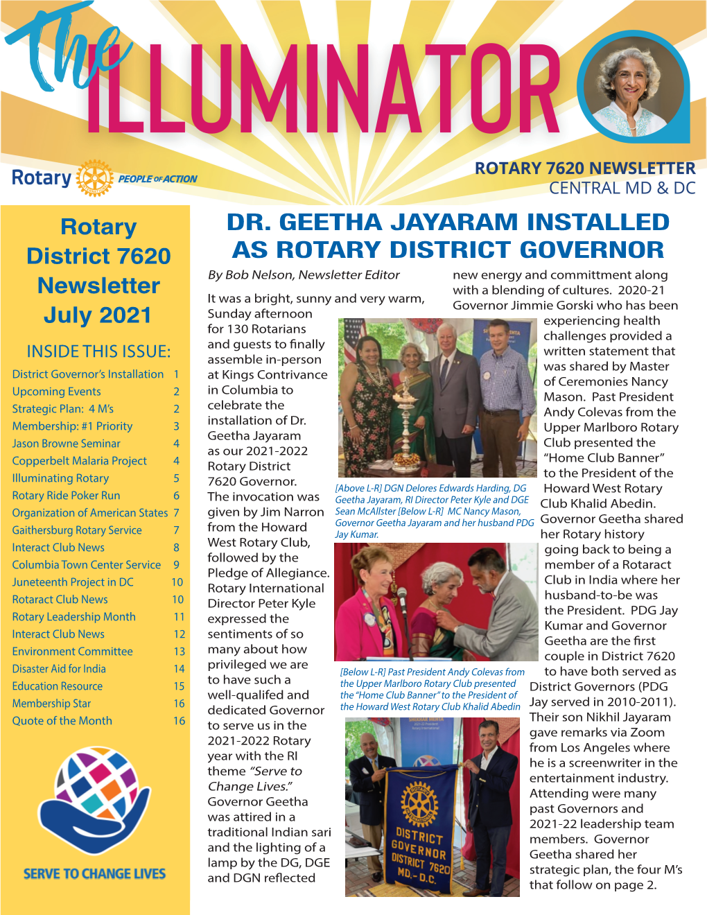 Rotary District 7620 Newsletter