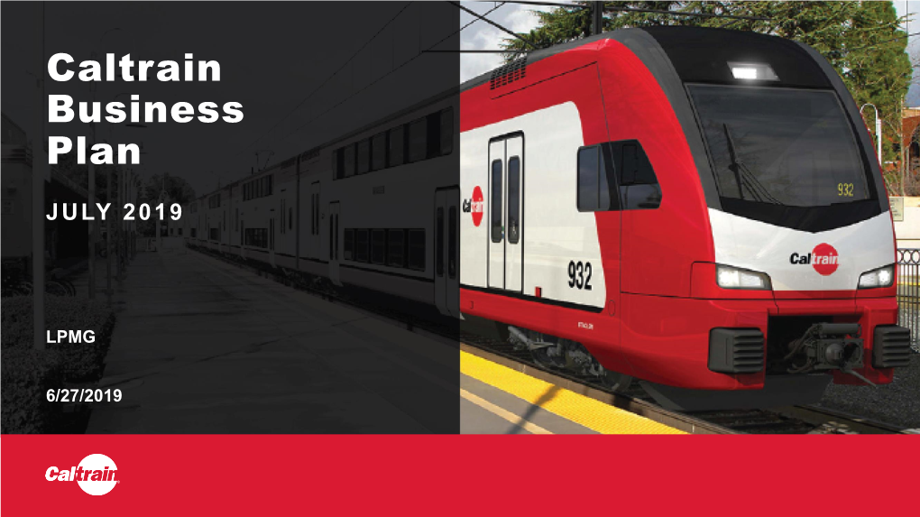 Caltrain Business Plan