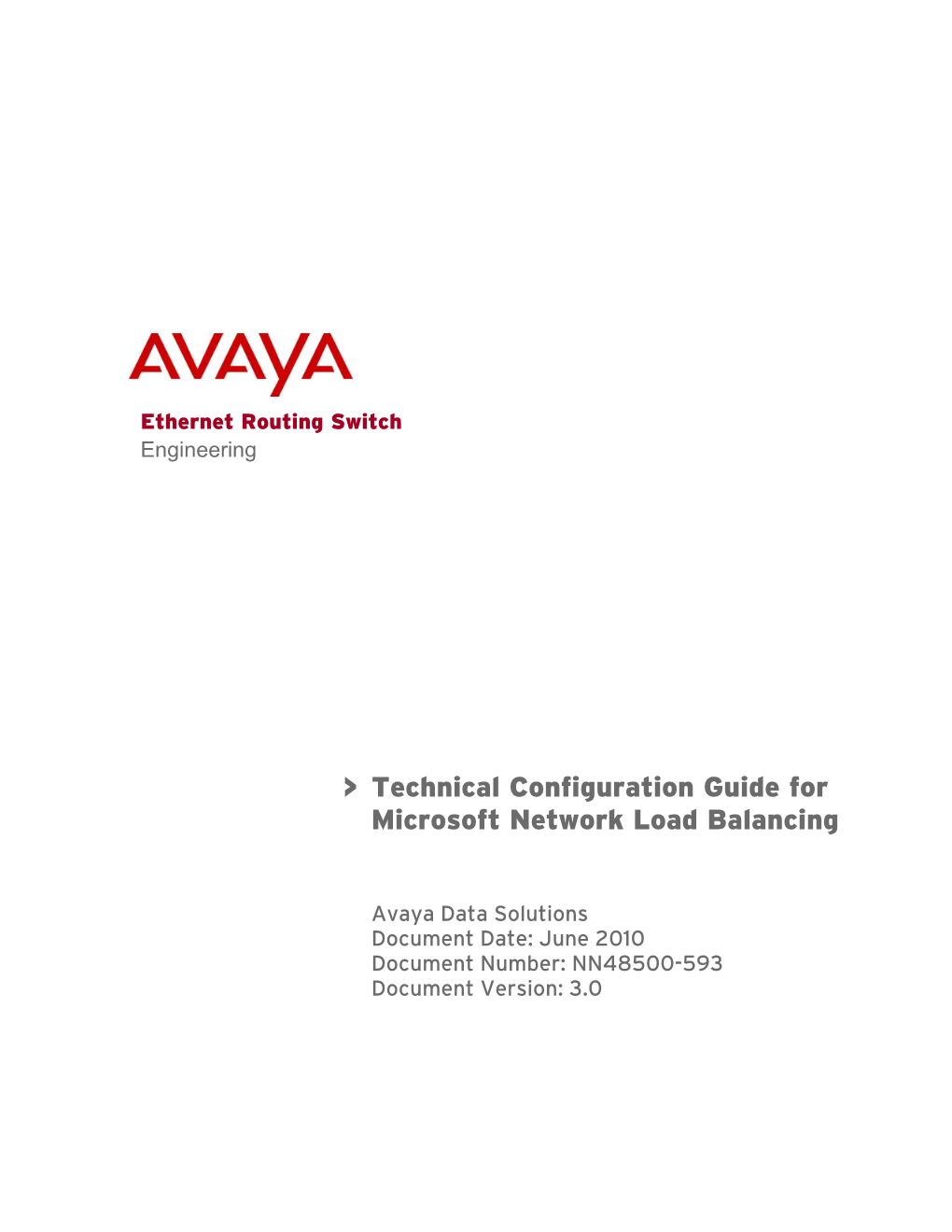 Microsoft Network Load Balancing