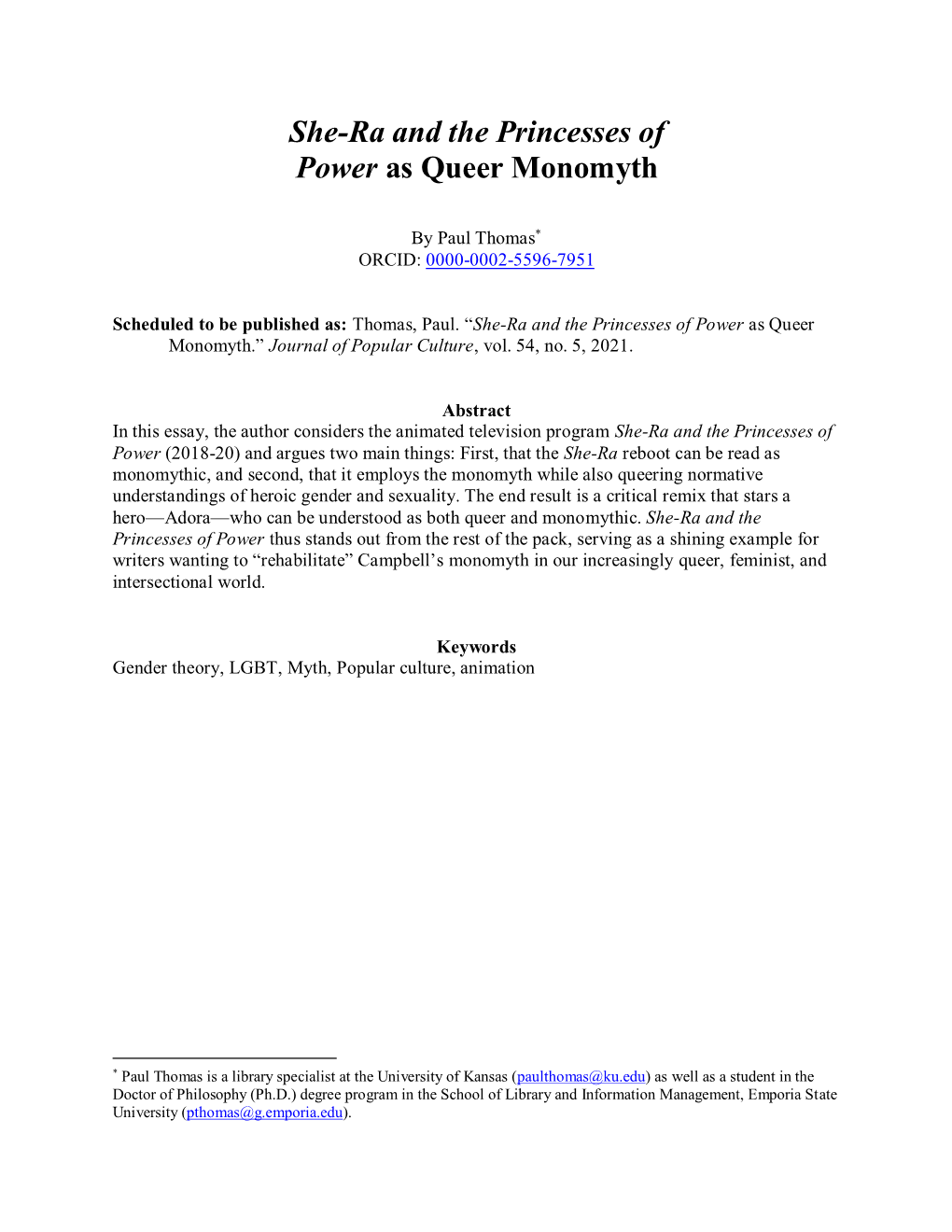 She-Ra and the Princesses of Power As Queer Monomyth