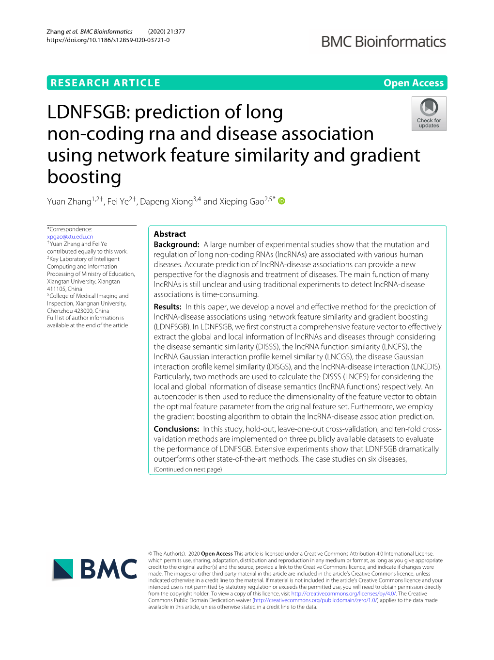 Prediction of Long Non-Coding Rna and Disease Association Using Network Feature Similarity and Gradient Boosting