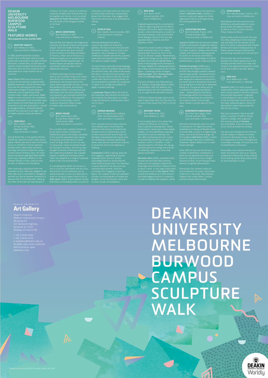 Deakin University Melbourne Burwood Campus Sculpture Walk
