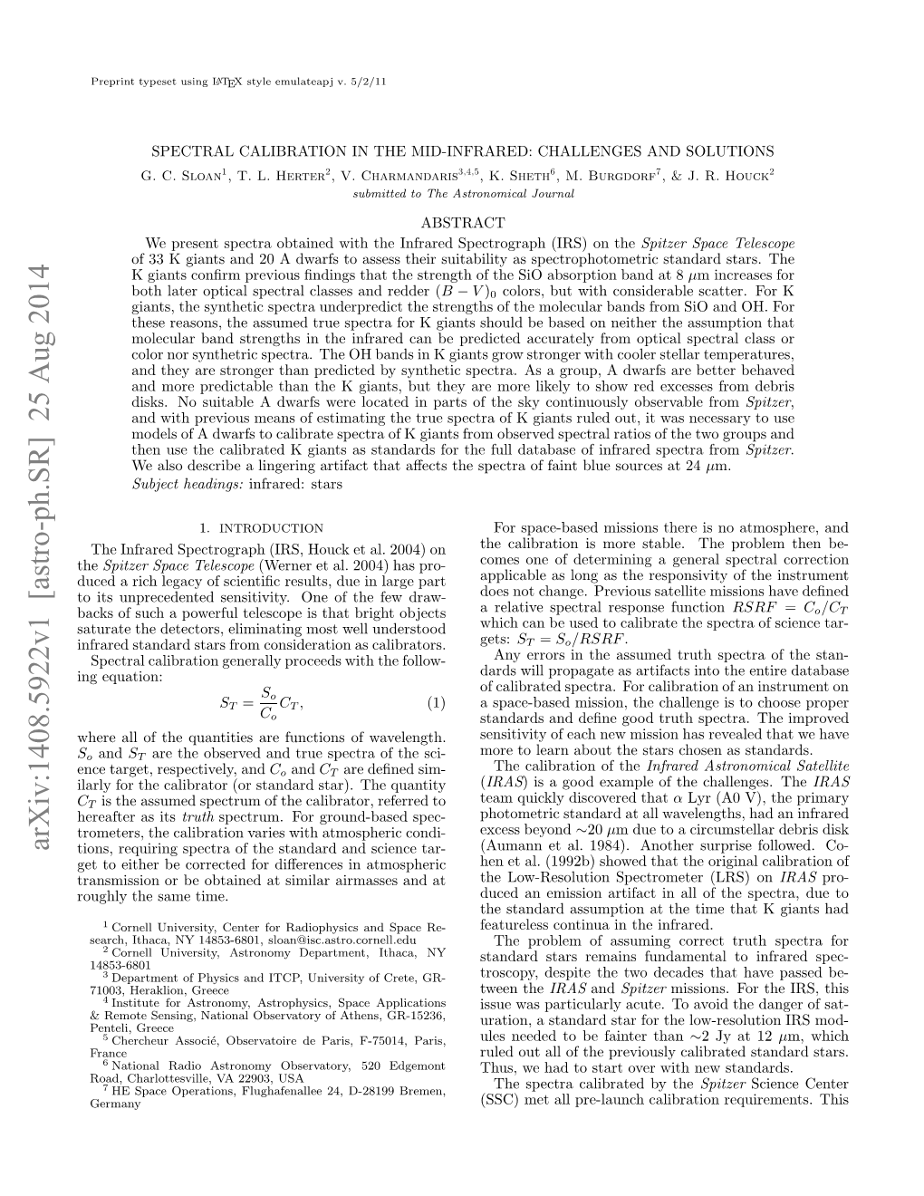 Spectral Calibration in the Mid-Infrared: Challenges and Solutions