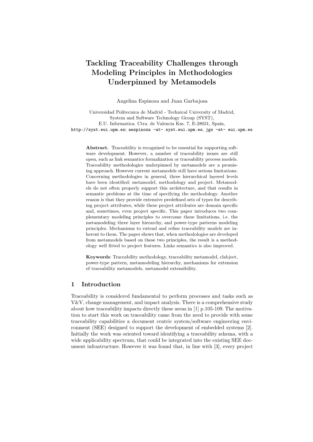 Tackling Traceability Challenges Through Modeling Principles in Methodologies Underpinned by Metamodels