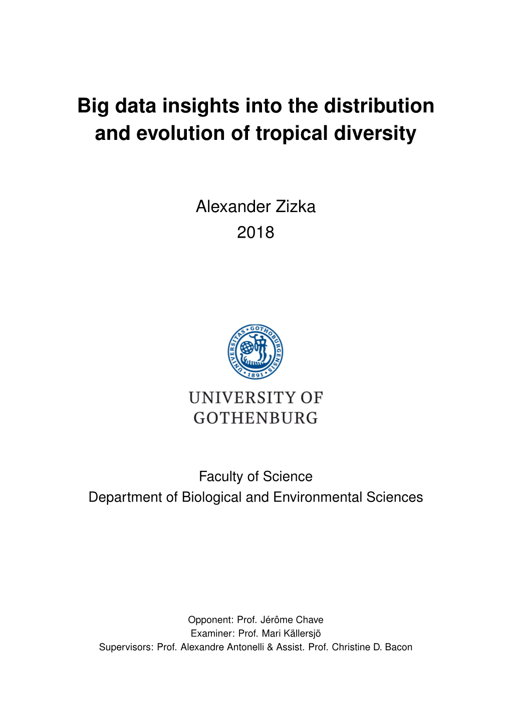 Big Data Insights Into the Distribution and Evolution of Tropical Diversity