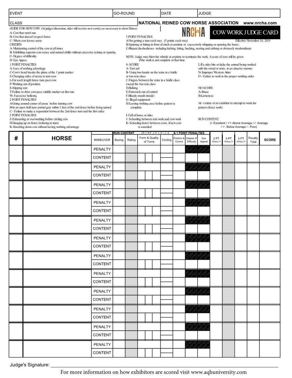 NRCHA Judge Cards 2019 Proposed.Xlsx